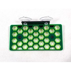 Reef-Geeks Coral Frag racks, 3 Fluorescent colours. 3 Diffrent sizes. coral frag Plugs (Black and green, Medium)