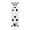 Leviton 15-Amp 125/250-Volt, Decora Universal Duplex Receptacle, Back and Side