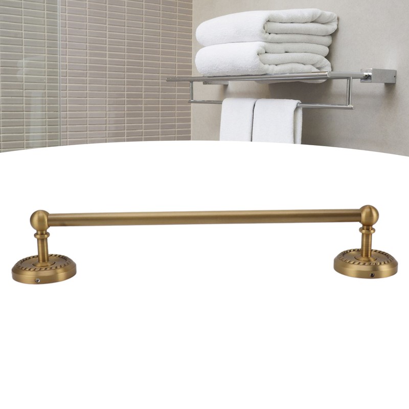 All Copper Bathroom Towel Bar European Style Wall Mounted Towel