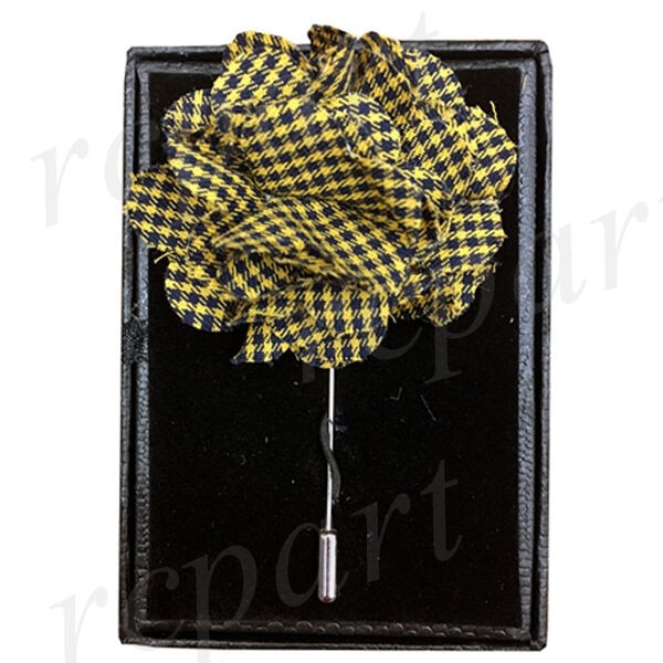New formal Men's flower lapel pin chest brooch buckle gold wedding prom party