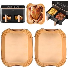 Pack of 120 Airfryer Baking Paper, Hot Air Fryer Accessories, Airfryer Baking Paper for Hot Air Fryer Cosori 8.5L, Cookwise 9L, Airfryer Accessories for Cosori CAF-R901-AEU Cosori Hot Air Fryer 2