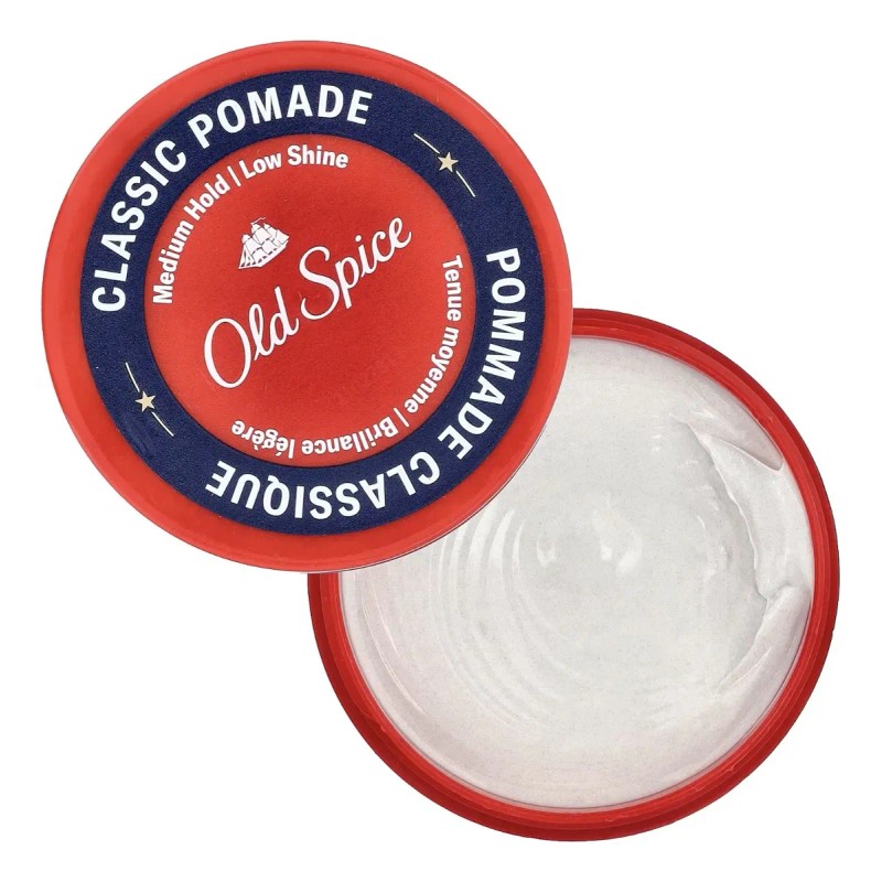 Old Spice Pomada Clásica Fijación Media Bajo Brillo 63g