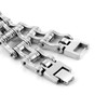 siilver Titanium Steel FOLD Over Buckle Clasp Womens Watch Bracelet