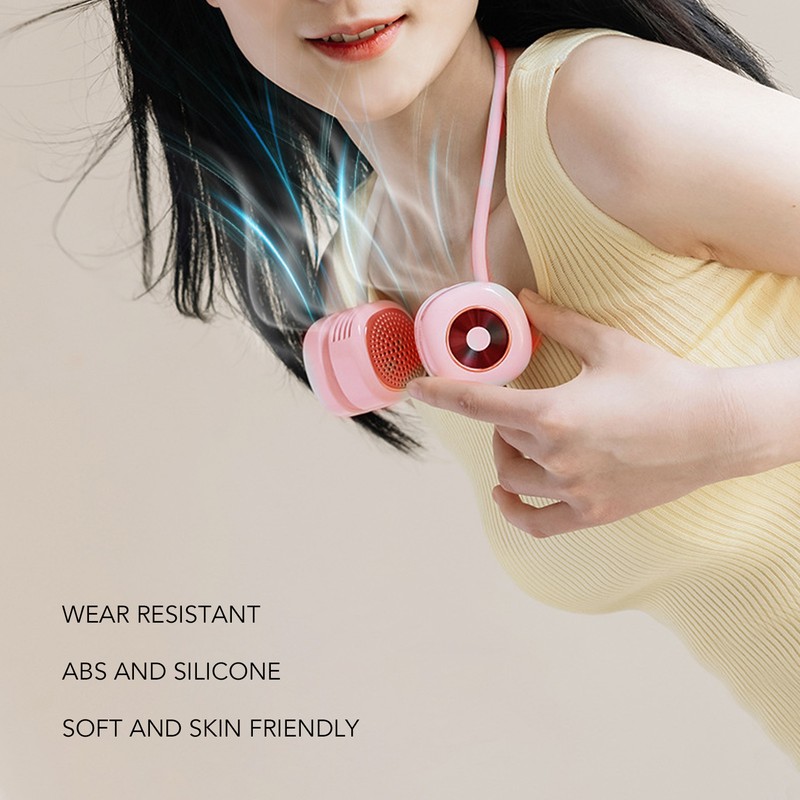 Bladeless Neck Fan 3W 5V Portable Foldable Pocket Fan Double