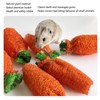 Rabbit Loofah Carrot Toys Natural Funny Teeth Grinding Bite Resistance