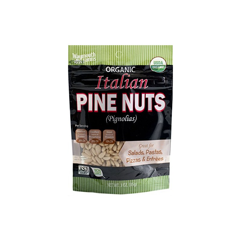 Waymouth Farms Italian Pine Nuts, Organic, 3 Ounce