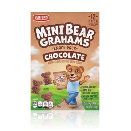 Benton’s Mini Cookie Snack Packs (1 Box, Chocolate Bear Grahams)