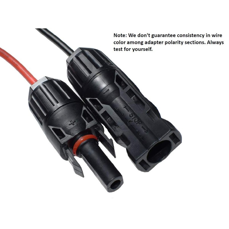 Solar Panel Connectors Work with MC4 to DC Extension Cable