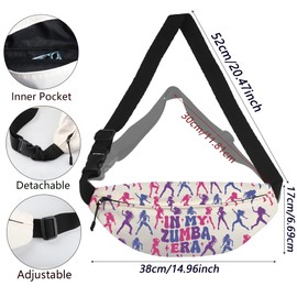 WCGXKO in My Zumba Era Crossbody Waist Pack Zumba Gift Zumba Teacher Appreciation Gift for Zumba Lover (Zumba Pack CA)