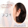 Silvora Dainty Heart S925 Stud Earrings, Valentine's Day Collection Romance