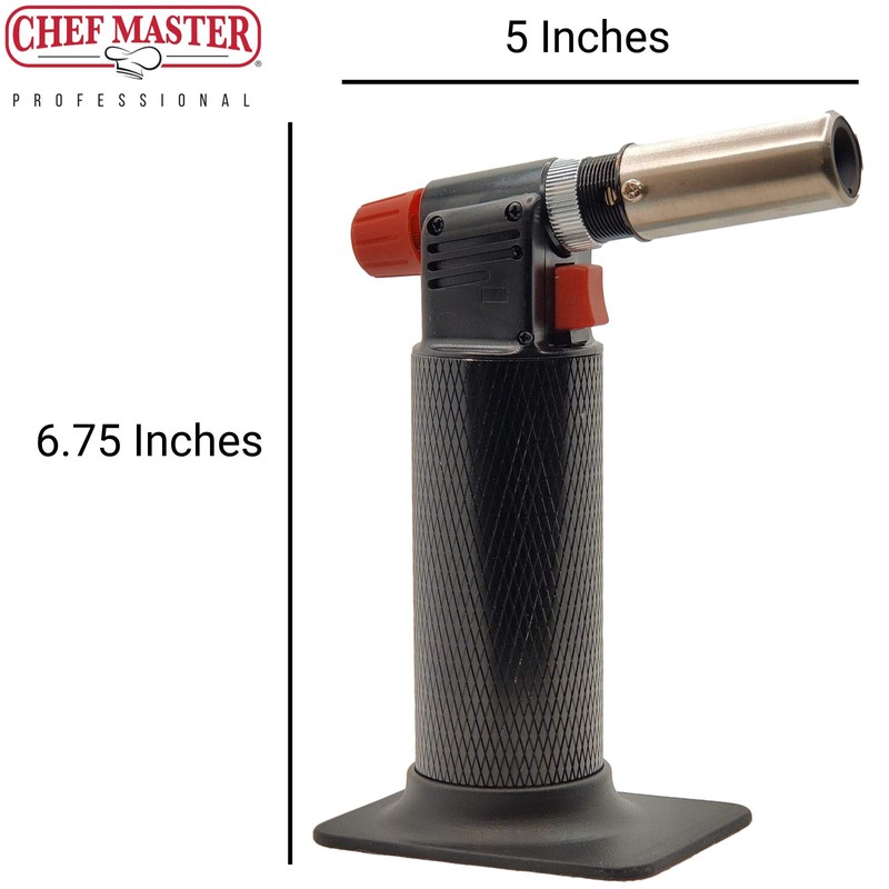 Chef's Cooking Torch by Chef Master, Refillable Cooking Torch Gun