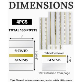 MYGLOAR 160 Pieces Laminated Bible Labels - Christian Gifts - Bible Supplies - Bible Supplies - Large Letter Bible Markers - Bible - Hot Stamping - Study Bible Accessories