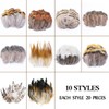 200pcs 10 Style Natural Feathers Assorted Mixed Feathers for Dream