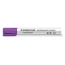 Staedtler Lumocolor Whiteboard Marker 351 B-6 with Chisel Tip - Purple, Pack of 10
