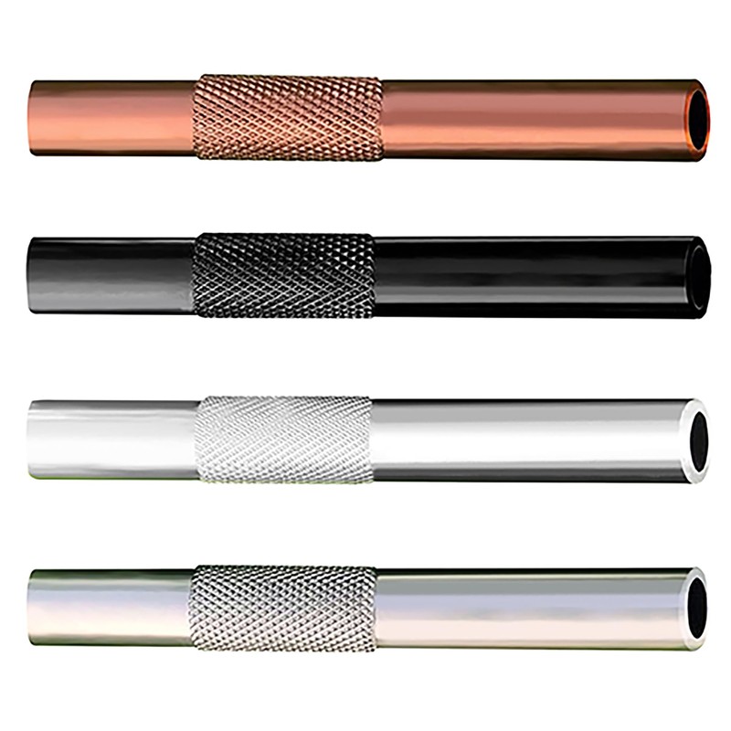 Portable Mini Straw Dispenser - Reusable Small Metal Straw Tube