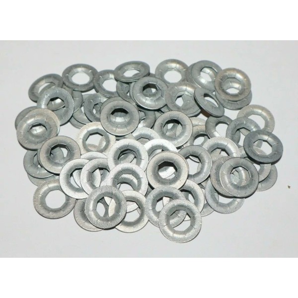 TXDashcovers Flat Push-On Retainers 8 MM Stud Size Zinc (100)