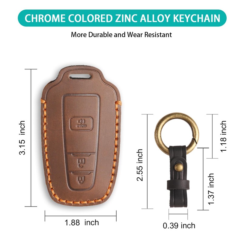 MILD EAST for Toyota Key Fob Cover Genuine Leather Key