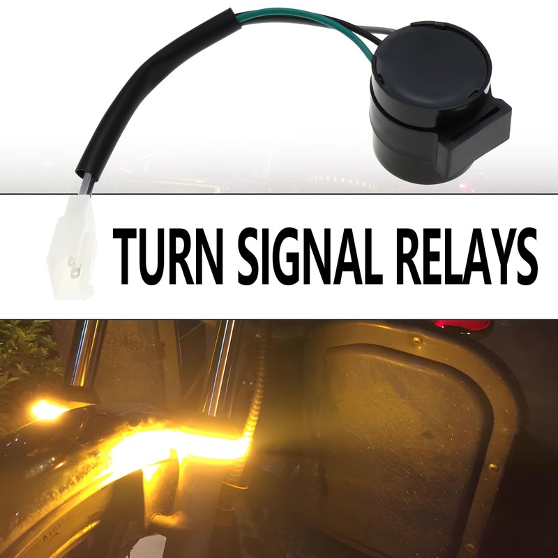 VGOL 2PCS 3-Pin LED Flasher Relay 12V Motorcycle Indicator Relay