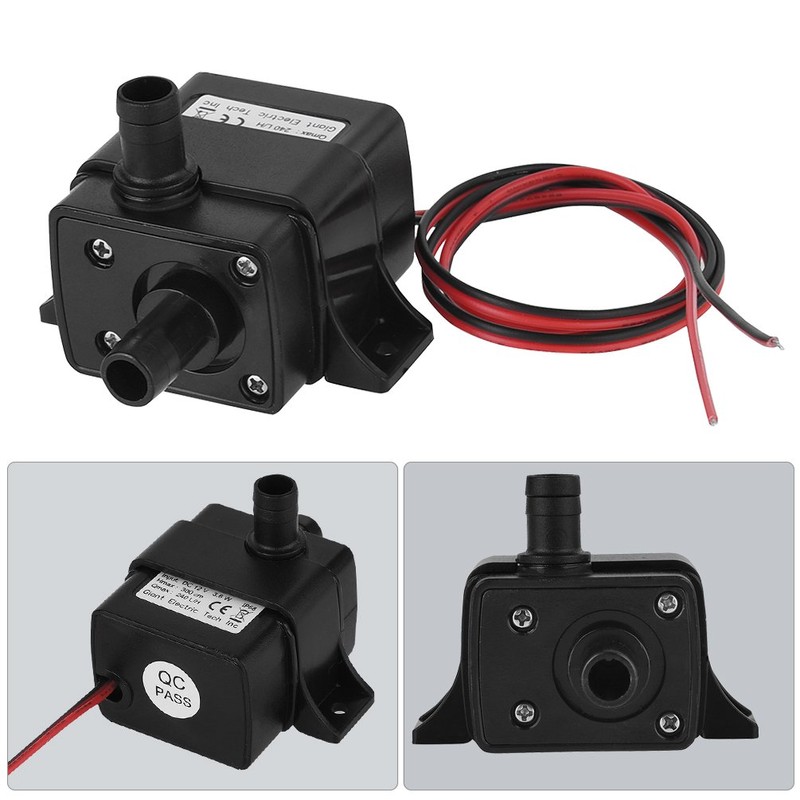 LEDGLE Submersible Pump, DC 12 V, Small Pump, Pond Pump,