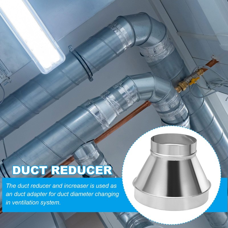 PATIKIL 10 Inch to 6 Inch Round Duct Reducer Increaser