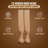 Wooden Door Stop Wedge Beech Wood Door Stopper Jammer for