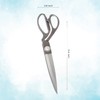 Heavy Duty Big Aluminum Plated Gray Scissors with Sharp Blades