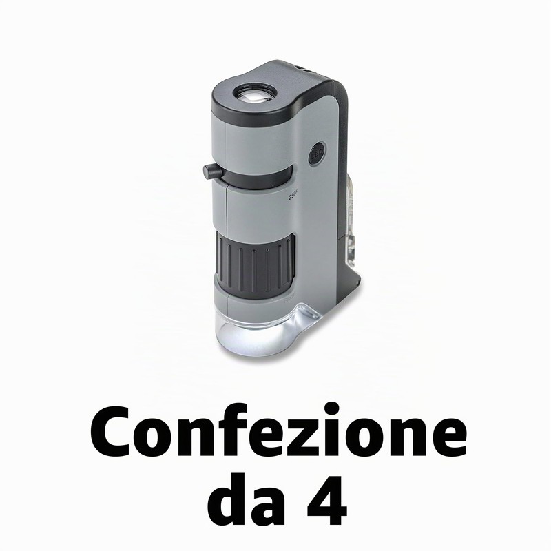 Carson MicroFlip 100x-250x Microscopio Tascabile LED e UV - Base