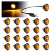 TMH 3/4 Inch Mini Amber Light 3 LED with Connector