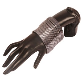 Touchstone Colorful Bangle Collection Modern Pretty Attractive Look Wrist Filler Indian Bollywood Grey Color Designer Jewelry Metal Bangle Bracelets Set of 24. for Women.