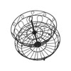 Fruit Basket Black Iron European Style Double Layer Fruit Storage