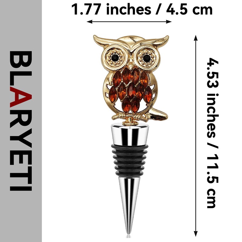 BLARYETI Owl Wine Stopper Bottle Sealer Bottle Plug for Wine