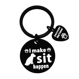 Dog Trainer Appreciation Gift Keychain - Thank You Gifts for Dog Walker, Sitter, Pet Owners - Christmas Birthday Gift Ideas for Dog Lovers