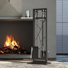 Fire Beauty Fireplace Tools, 5 Pieces Fireside Accessories Fire Kit