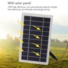 Aramox 6in Solar Powered Exhaust Fan, ABS Solar Panel Powered
