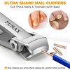 Nail Clippers for Men for Thick Toenails, Large Heavy Duty