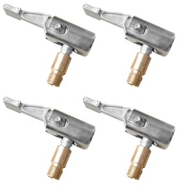 Qusmeiyici 4PCS Tire Air Chucks, Tyre Valve Air Pump Clip Car Air Pump Thread Nozzle Adapter, Tire Inflator Connector Fast Conversion Head Clip Type Nozzle for Car Truck Inflation