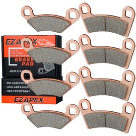 Brake Pads Front and Rear Compatible with Polaris RZR 800 2008-2014 800 EPS 2010-2014 570 EPS 2013-2015 4 Sets Sintered Copper FA456 FA159