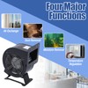 RustyVioum Centrifugal Blower Fan, 110V 120W Outdoor Wood Furnace Boiler