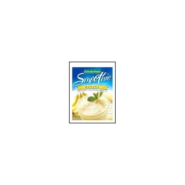 Concord Banana Smoothie Mix, Net Wet 2 Oz (57g) (Pack of 12)