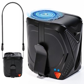 Linhutrunk 2026 AI Portable Fan Rechargeable, 6-Speed Turbo Waist Fan with 6000mAh Battery, 8-31H Max Cooling, 4-in-1 Hands-Free Neck Fan & Clip on Fan for Kitchen, Warehouse & Construction