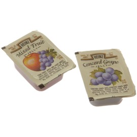 Heinz Jelly Assorted #3 (Grape, Mixed Fruit), 0.5-Ounce Single Serve Cups (Pack of 200)