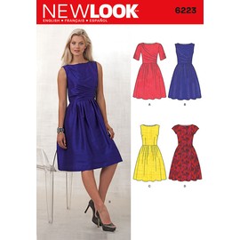 Simplicity Creative Patterns New Look 6223 Misses' Dress with Bodice Variations, A (8-10-12-14-16-18)