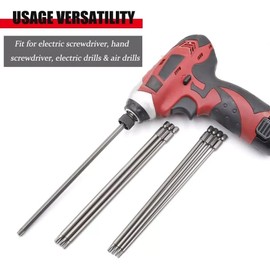 HEAD 11pcs 200mm Extra Long Torx Screwdriver Bit Set, Magnetic Torx Head Screwdriver