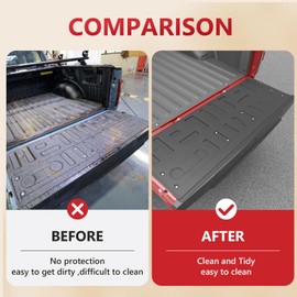 Xipoo Tailgate Liner Compatible with 2021 2022 2023 2024 Ford F150 Tailgate Protector TPE Tailgate Mat Replacement for 2021-2024 Ford F150 Accessories (Tailgate Mat)