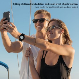 MAKCPOIMER Princess Medallion Sport Band Accessory, Silicone Wristband for holding Carnival Ocean Medallion, fit Women（Black）