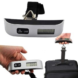 SagaSave Digital Luggage Scales Travel Scales with LCD Display Baggage Scale Hanging Luggage Weight Scale 50kg Capacity