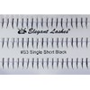 Elegant Lashes Individual Single Short Black Lashes (Single Pack -