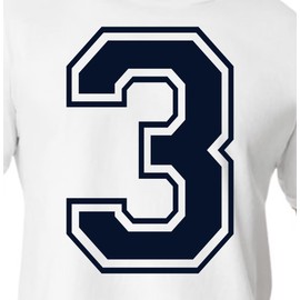 6" Blue Shades Iron on Numbers for Clothing,Jersey Numbers,Large Iron on Numbers for Jersey Heat Transfer Numbers for Sports Uniform Basketball Football T-Shirt (Style C) (Navy Blue_3)