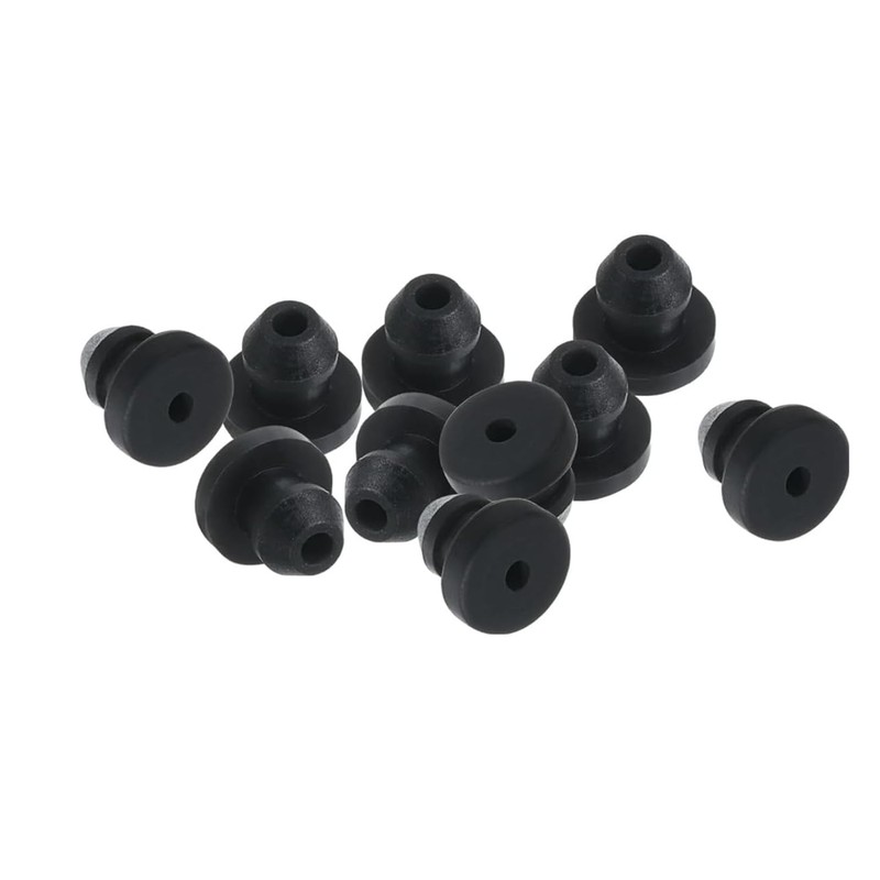 10Pcs Snap Rubber Grommet Hole Plug Mount Dia 6.5mm ID