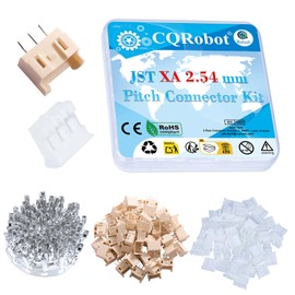 CQRobot JST XA 2.54 mm Pitch 3-Pin Electronic Computer Connector IC Male Plugs, Female Sockets Housing and T-Shaped Crimp Terminal Kit. 50 Sets/250 Pieces Wire-to-Board Adapter Cable Assembly.